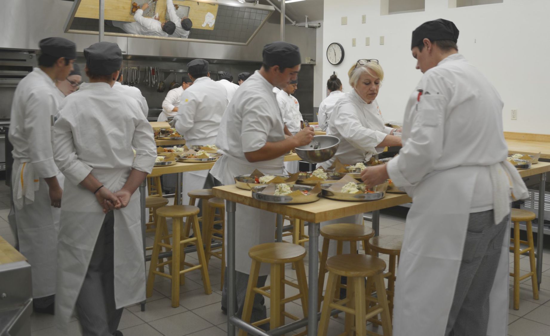 Chef Barbara Alexander in Napa Valley Cooking School kitchen